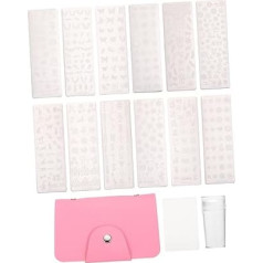 HONITANO 1 Satz Nail Art Druckplatte Stempel Uv Praktische Nailart-platten Polieren Nagelstamper Teller Nägel Schaber Drücken X Salon Maniküre-versorgung Kunst Aufkleber Stahlplatte