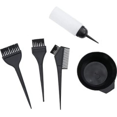 Beavorty 5 Sätze Färbeschale Rührschüssel-kit Für Haarfarbenpinsel Textmarker Black