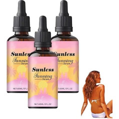 Sunless Tanning Drops, Bräunungstropfen zum trinken, Sonnenlose Bräunungstropfen, Tropfen zur natürlichen Verstärkung des Melanins, zur Verbesserung des natürlichen Hauttons für einen echten (3PCS)