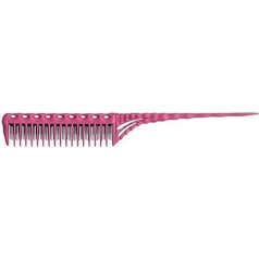 YS Park 150 T-Zing Professional Teasing and Back Combing Hair Comb in Pink