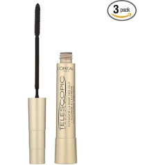 3 x L'Oreal Paris Telescopic High Precision Flexible 8 ml Mascara - Black