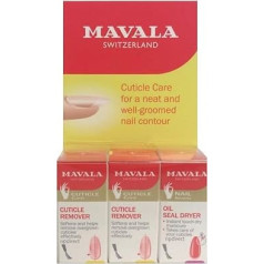 Mavala Cuticle Care Kit - Cuticle Care for a Neat and Well Groomed Nail Contour (3x 5ml)