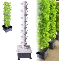 Hydroponic Growing Kits, 45 Holes, Hydroponic Propagation System, Indoor Growing System, Vertical Cultivation Tower, Hydroponic Planting Equipment for Herbs, Fruits and Vegetables, Gifts for Men