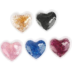 FOMIYES 5 Stück Augenfreundliches Gel augenpflaster gesichtspflege augenpflege Herzförmige Augenmaske hautpflege unter den Augen-Gel-Pads kalte Augenflecken unter Augen-Eisflecken PVC