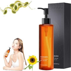 Dark Tea Makeup Remover Cleansing Oil Facial Cleansing Oil Anti-Aging Black Tea Cleansing Oil Deep Cleansing Oil Refreshing Non-Greasy Makeup Remover Oil