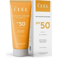 The Ceel Sun Cream SPF 50+, Sun Cream Face and Body, Waterproof, Anti Spot Formula with Kojic Acid, UVA/UVB Sun Protection, 50 ml