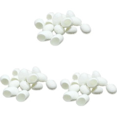 FOMIYES 270 Pieces Silkworm Beauty Natural Silk Ball Cleansing Silk Scrub White Cosmetics