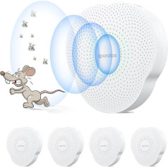 Ultrasonic Rat Repellent, Pack of 4 Ultrasonic Pest Repellent, Ultrasonic Mouse Repellent, Control Repeller for Rats/Mice/Rodents Repel Without Chemicals and Mouse Trap