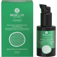 BasicLab Dermocosmetics Acid Scrub to Reduce Blemishes | 30ml | Shikimic Acid, Mandelic Acid, Lactobionic Acid | Stimulates Skin for Renewal, Regeneration and Cleansing