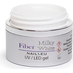 Fibre Milky White UV/LED 1-Phase Gel, Fibreglass Gel, HEMA-Free, Milk Gel, 55 ml