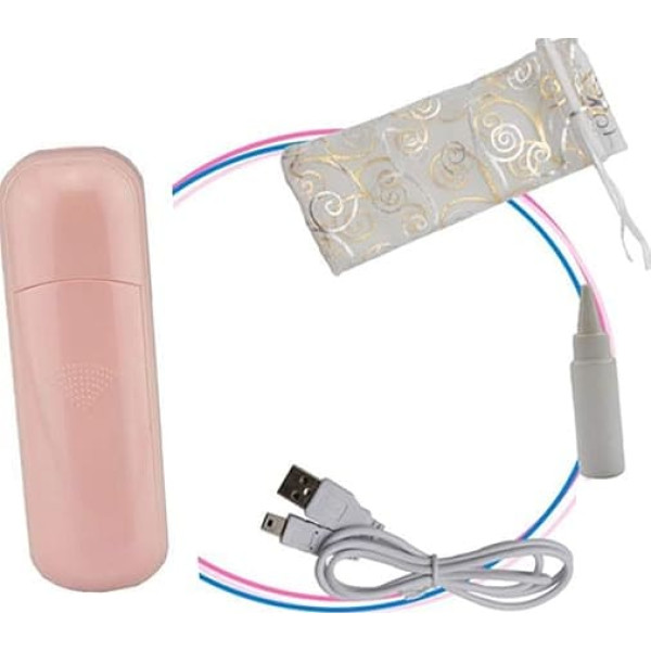 Portable Nano Face Sprayer Mini Face Moisturising Mist Professional Beauty Humidifier Spray Steamer USB Charging Personal Home Sauna Spa Moisturising Pink