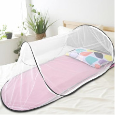 Mosquito Net Travel & Bed - Pop Up & Foldable - Effective Against Mosquitoes - Large Size 200 x 80 x 56 cm - Perfect for Camping Bed