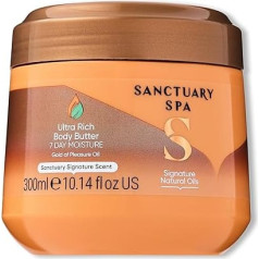 Sanctuary Spa Ultra Rich Body Butter, Body Moisturiser with Shea Butter and Cocoa Butter, Vegan and Cruelty Free, 300 ml