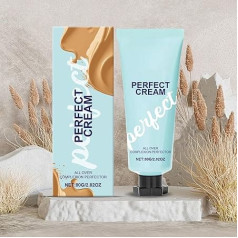Supre-me-Creme wasserfest & schweißfest, 24h Langzeit-Haltbarkeit für Gesicht und Körper, Deckende Make-up Basis mit Hyaluron, 4 Farbtöne, 80g Tiegel