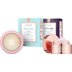FOREO Hyper Hydra UFO 3 Set - Face Mask Device + 14 UFO Activated Masks + Night Mask for Extra Moisture 15 ml - Red Light Therapy, Thermal & Cryotherapy, T-Sonic Massage - Anti-Ageing Care