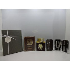Valentine's Gift For Him ~ Luxury Gift Box For Men Live For The Moment Eau de Toilette for Men 100ml Amazscent Sensational Fragrance For Him + 7 Pieces Stainless Steel Nail Care Set in Gift Box