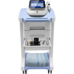 3 Tier Side Trolley with Wheels Hairdressing Trolley Portable Medical Trolley with Storage Compartment Brake Wheel 41 x 41 x 67 cm Tool Trolley Hairdressing Trolley Cosmetic Trolley