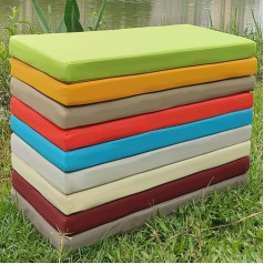 Waterproof Garden Bench Cushion 2/3 Seater 100/120cm Thick Waterproof Long Bench Chair Cushion for Swing Patio