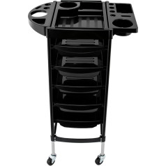 Hairdressing Trolley Stackboy Salon Aid Hairdresser Work Trolley Boy Cosmetic Trolley Large Salon Trolley Trolley with 5 Drawers Load Capacity 100 kg for Beauty Salon