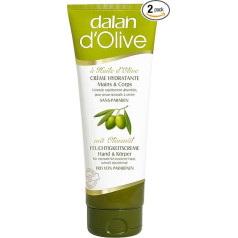 Dalan d'Olive Moisturising Cream Hand and Body Pack of 2 x 75 ml