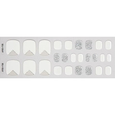 Toenail Polish Strips, Glitter Gel Toenail Stickers, Full Nail Wraps, Semi Cured Gel Toenail Strips for Women, Girls, Kids, Sparkling Toenail Strips, Toenail Stickers,