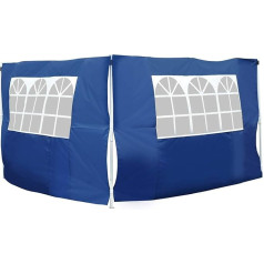 2 Sides 2 x 3 m (H) + Window for 3 x 3 Gazebo 3 x 3 x 9 Blue