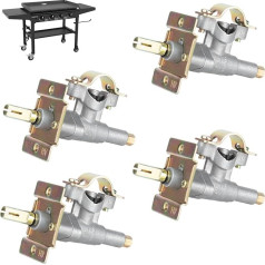 Brennerventil für Blackstone 91,4 cm Grillplatte, Zubehör für Blackstone Ersatzteile 1554 1863 1818 1836 1984 1825, Grill-Steuerventilteile für Blackstone 4 Brenner-Grills, 4 Stück