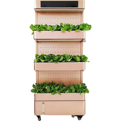 Hydroponic Tower, 3 Tier 225 Pods, Garden Hydroponic Growing System, Aeroponics Growing Kit with Automatic Watering and Lighting, Aquaponics Planting System