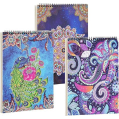 Atoke Adult Coloring Books, Flowers, Mandalas and Animal Patterns and Designs for Adults, Relaxation, Coloring Books for Women to Relax, Anxiety and Depression, Pack of 3