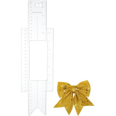 BENECREAT Cheer Bow Vorlage Lineal 35x9.7cm Großes Messwerkzeug Aus Acryl Mit CM Und INCH Skalen Für Die Genaue Platzierung Auf Cheer Bows