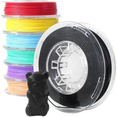 Toybox Deluxe Filament Bundle - 7 Rolls Biodegradable PLA Filament (Printer Food) - 250 g Each - Colourful Colours for Creative 3D Printing - Compatible with Toybox 3D Printers