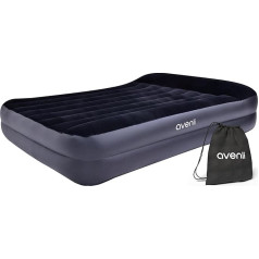 Self-Inflating Air Mattress 203 x 152 x 46 cm - Comfortable Air Bed for 2 People with Integrated Pump - Inflatable Guest Bed for Home, Travel and Camping - Stable & Space Saving