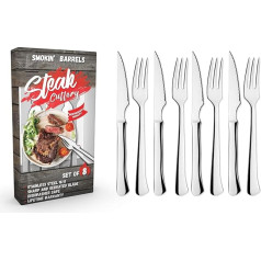 Solance Smokin' Barrels Everyday Steak Cutlery Set of 8