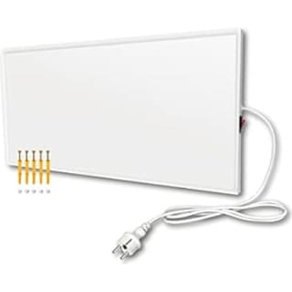 Infrared Heater 170 W, Infrared Heating Plate Radiator Heating Panel, Infar Heater Wall Mounted with Overheating Protection, Wall Heating Electric, Electric Heater, Energy Saving, 620 x 320 mm