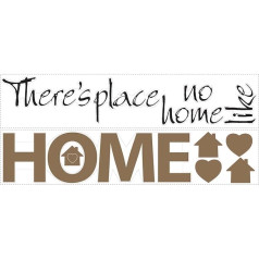 RoomMates Repositionable Wall Stickers No Place Like Home Quote
