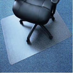 Marvelux Floor Protection Mat, Chair Mat for Low Pile Carpets, 90 x 120 cm, Transparent Carpet Protection Mat for Chairs Under Desks, Rectangular PVC Carpet Floor Mat for Computer Desk Chair