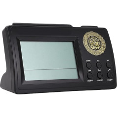 Garosa Digital Alarm Clock Muslim Prayer Alarm LCD AZAN Clock with Programmable Alarm Clock Calendar Indoor Temperature for Bedroom Travel
