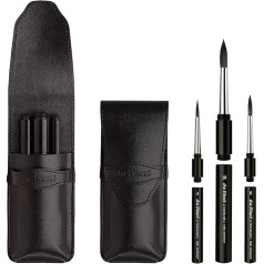 da Vinci CASANEO Pocket Brush Set, Watercolour Brush, Synthetic Fibres, Artist Brush, Watercolour Painting, Liquid Acrylic Paints, Made in Germany, Set, Size 0