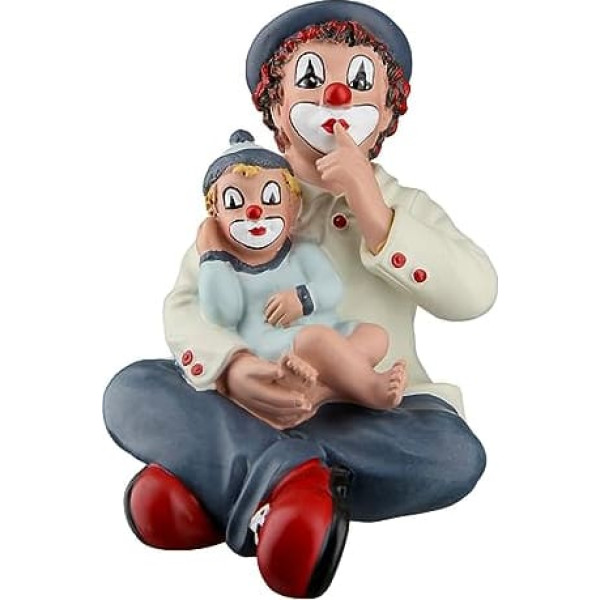 Gildeclown Gilde Decorative Figure Clown Silentium - Gifts for Women Men - Clown Figure Lucky Charm Talisman Courage - Multicoloured - Height 9 cm