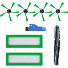 Accessories Compatible with Vorwerk Kobold VR300 VR200 Vacuum Cleaner Robot Filter Brush Replacement Parts, Pack of 8