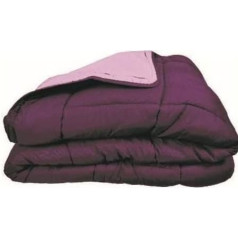 Couette chaude Microfibre 400 gr/m² CALGARY Prune & Parme 140x200cm