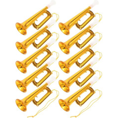 Mini Trumpet Sound Toys: Pack of 10 Fun Noise Maker Horn Funny Speaker Cheering Prop Cool Birthday Party Favours for Boys Girls Party Events