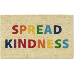 DII Natural Coir Doormat Funny Greeting Mat, Coconut Fibre, Spread Kindness, 18 x 30 cm