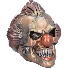 Nemesis Now Mechanical Laughing Horror Steampunk Clown Skull Ornament, Bronze, 18cm