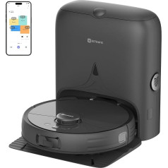EXTRAVIS V5 Self-Draining Robot Vacuum Cleaner and Mop Combination, 8500PA Suction Power, 70-Day Capacity, Ideal for Pet Hair, Hard Floors & Carpets