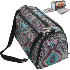 JOZEA Wool Storage Bag, Crochet Hooks and Other Accessories, Storage Bag, Knitting Needle Bag, Purple (Bag Only)