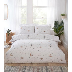 Rapport Home Manifesting King Duvet Cover Set, White