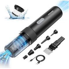 Car Vacuum Cleaner 15000PA, 2-in-1 Handheld Vacuum Cleaner & Dust Blower, Mini Vacuum Cleaner Battery Vacuum Cleaner Wireless Handheld Vacuum Cleaner with Blowing Function, Portable Car Vacuum Cleaner