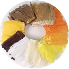 Federbesatz, Fransenband, 2 Yards/Stück, zum Nähen, Basteln, Federn in Kleidern, Röcken, Wanddekorationen für Partykleidung, individuelle Farbe, 2 Yards
