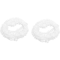Ciieeo 2 Stücke Nähen Dekoration Trim Fringe Zubehör Weiß Trim Band Filz Trim Verzierungen